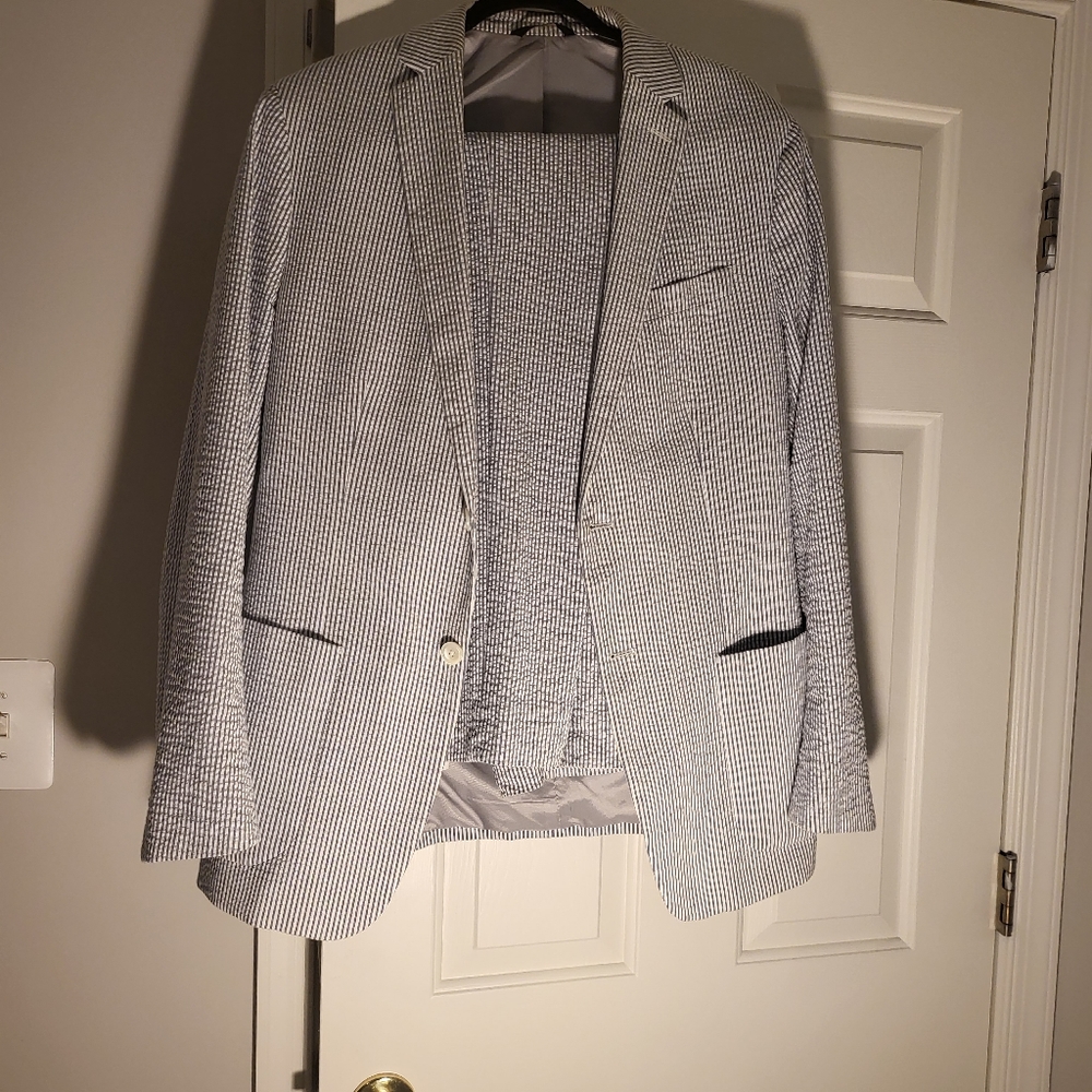 Banana Republic 2pc Suit Modern Slim Fit Men size 42L  waist 36 inseam 34